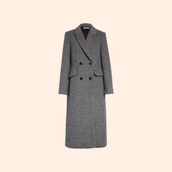 Reformation Jackets & Coats Reformation York Coat Black White Check